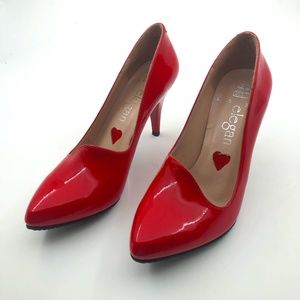HANDMADE PATENT LEATHER WOMAN HEELS